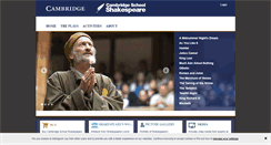Desktop Screenshot of cambridgeschoolshakespeare.com