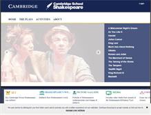 Tablet Screenshot of cambridgeschoolshakespeare.com